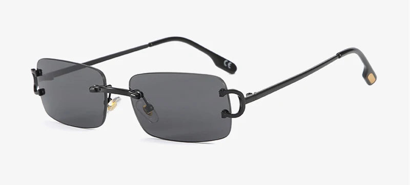 Rectangular sunglasses rimless | משקפי שמש לנשים