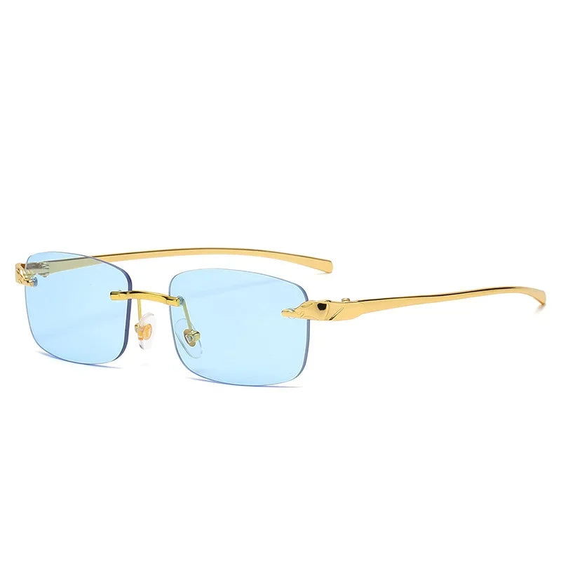 Fashion Rimless Square Sunglasses Men | משקפי שמש לגברים