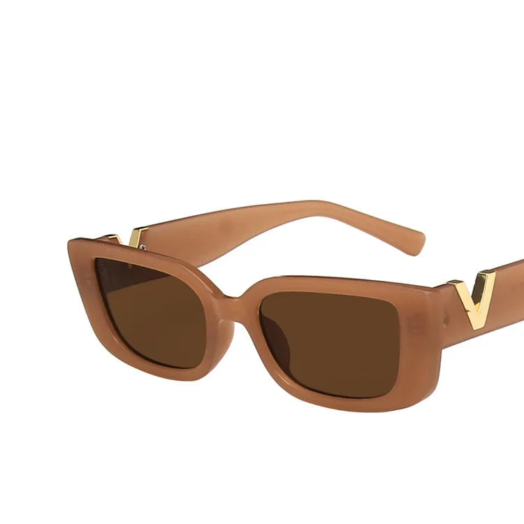 Retro Rectangle Sunglasses Women | משקפי שמש לנשים