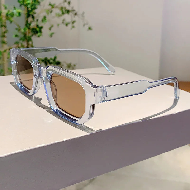 Men Vintage Rectangle Sunglasses | משקפי שמש לגברים