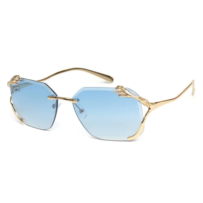 Square Rimless Sunglasses Women | משקפי שמש לנשים