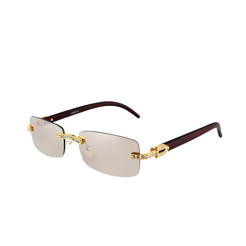 Vintage Fashion Rimless Sunglasses | משקפי שמש לנשים