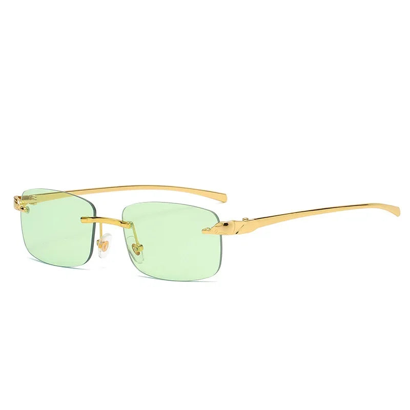 Fashion Rimless Square Sunglasses Men | משקפי שמש לגברים