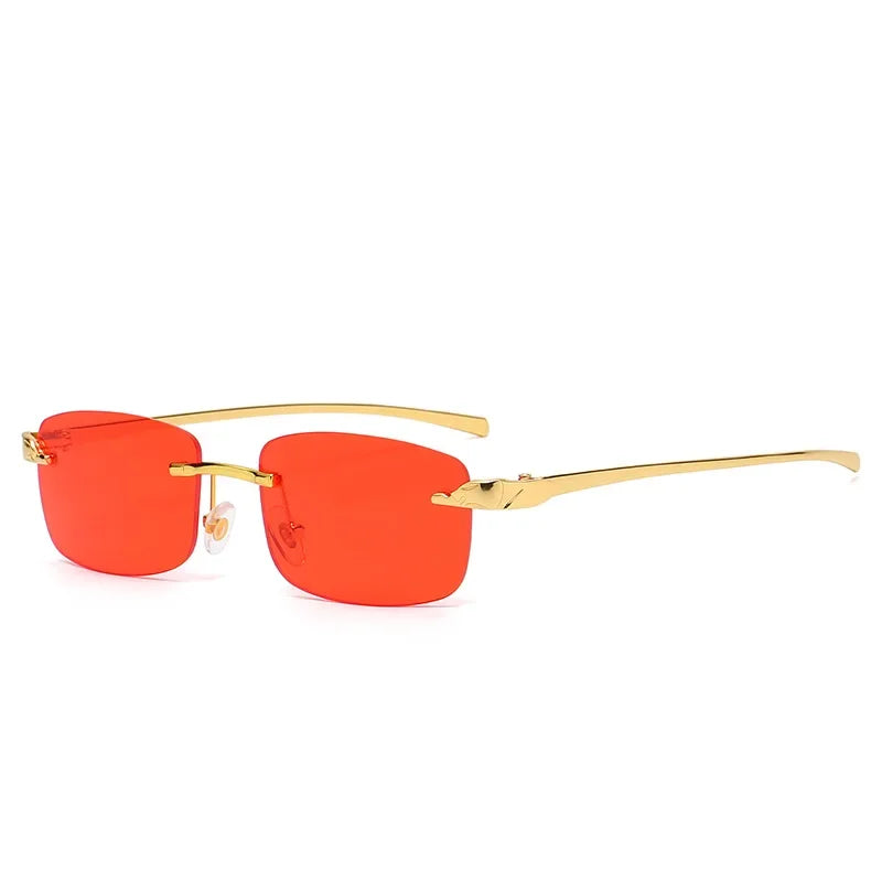 Fashion Rimless Square Sunglasses Men | משקפי שמש לגברים