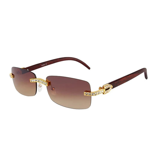 Vintage Fashion Rimless Sunglasses | משקפי שמש לנשים