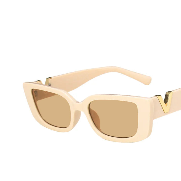 Retro Rectangle Sunglasses Women | משקפי שמש לנשים