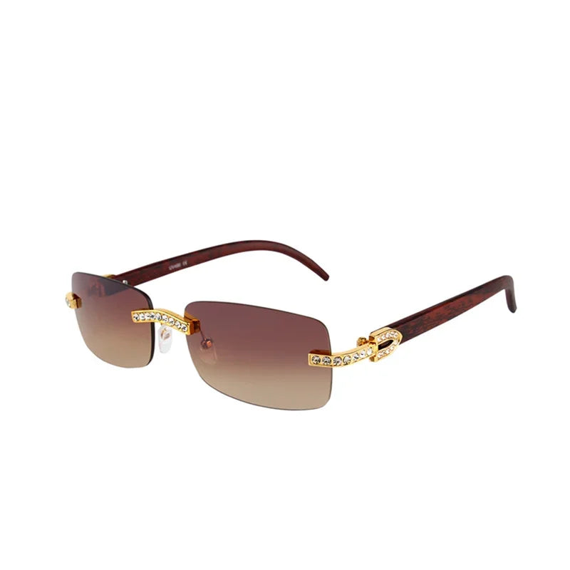 Vintage Fashion Rimless Sunglasses | משקפי שמש לנשים